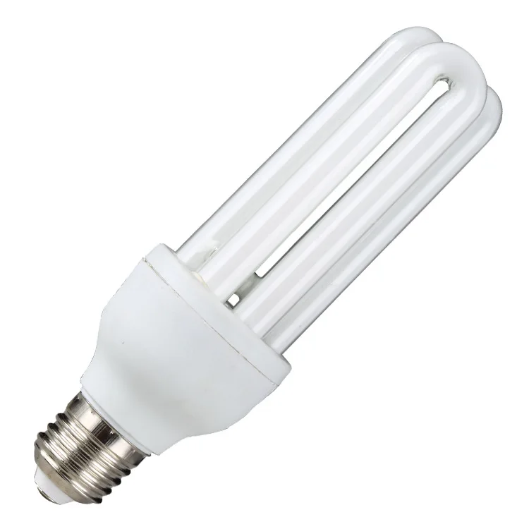 Manufacturers Wholesale U-Type Three Color Energy-Saving Lamp Super Bright 3U Yellow White Light
