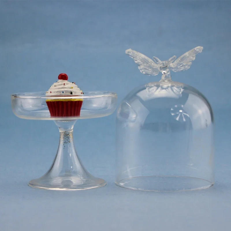 Super Great Price Factory Made Glass Cake Cover/Glass Cake Dome with Stand/Cake Dome Glass with Stand for Home Food Storage