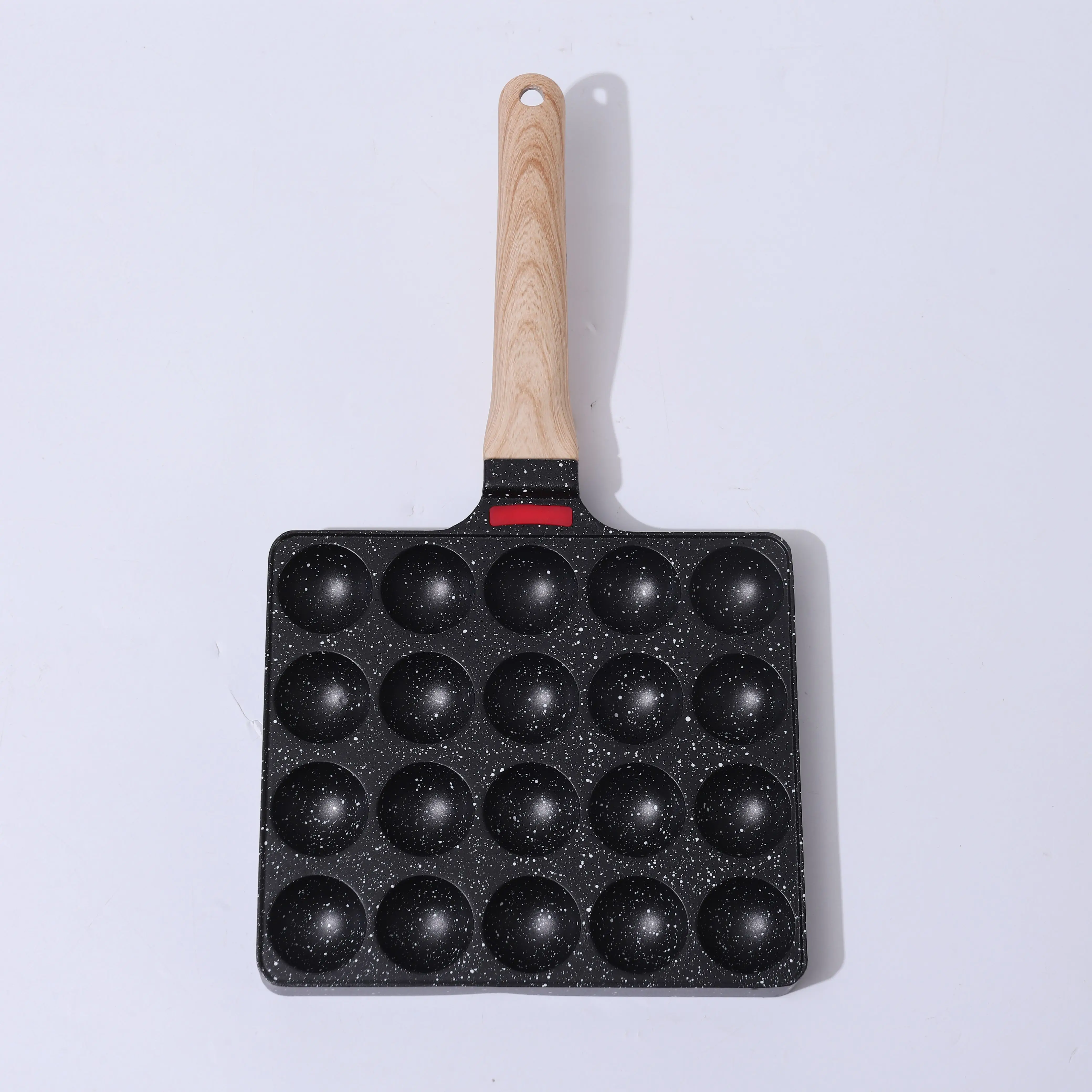 New Design Good Quality Octopus Balls Eggs Grill Pan Black Round Frying Pan Grill Pan Bbq