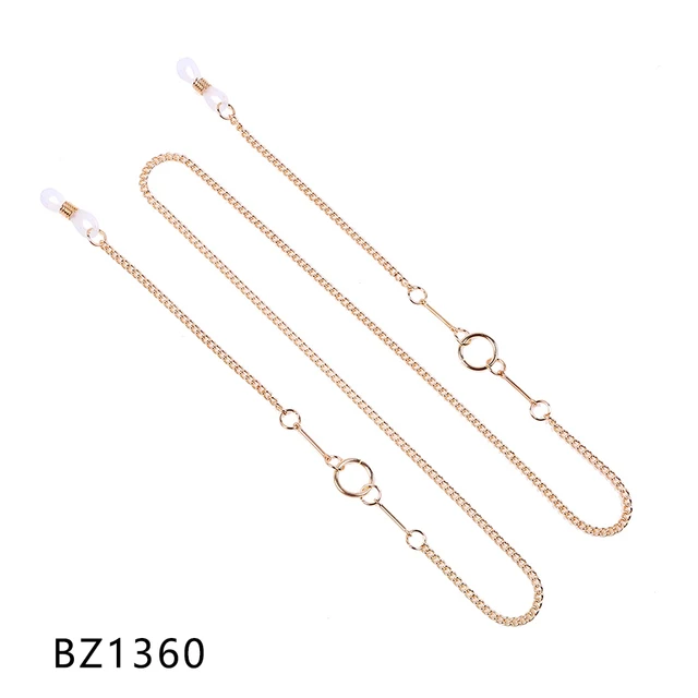 2021 Fashion Beaded Metal Glasses Chains Sunglasses Chain Reading Glasses Cords Anti-lost Laces Glasses Holder Eyewear Retainer