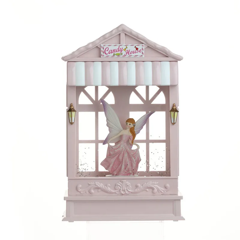Candy House Automatic Snow Music Box Dance Ballet Princess Girl Birthday Gift