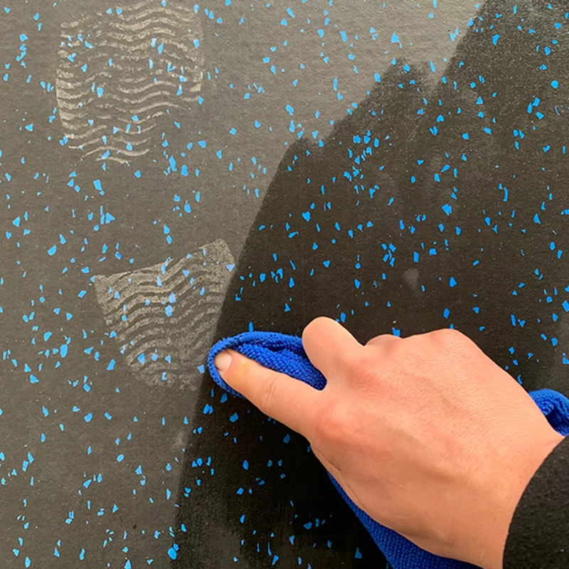15%white speckled  EPDM & SBR gym rubber floor mat for fitness training and gym equipment