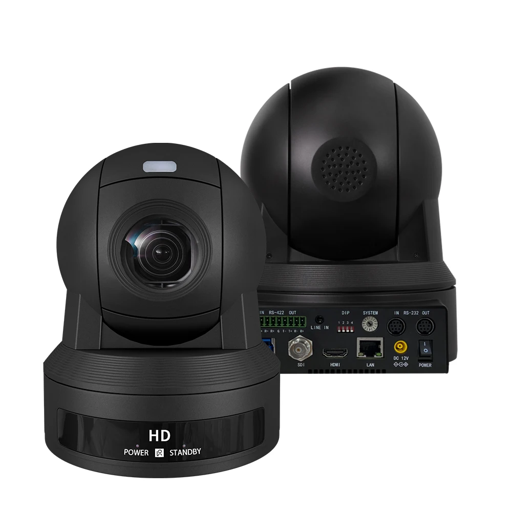 JJTS NDI AI Auto-Tracking Live Streaming 30X Optical Zoom SDI/HDMI/USB Video Conference Room Camera FHD 1080P 60FPS for Church