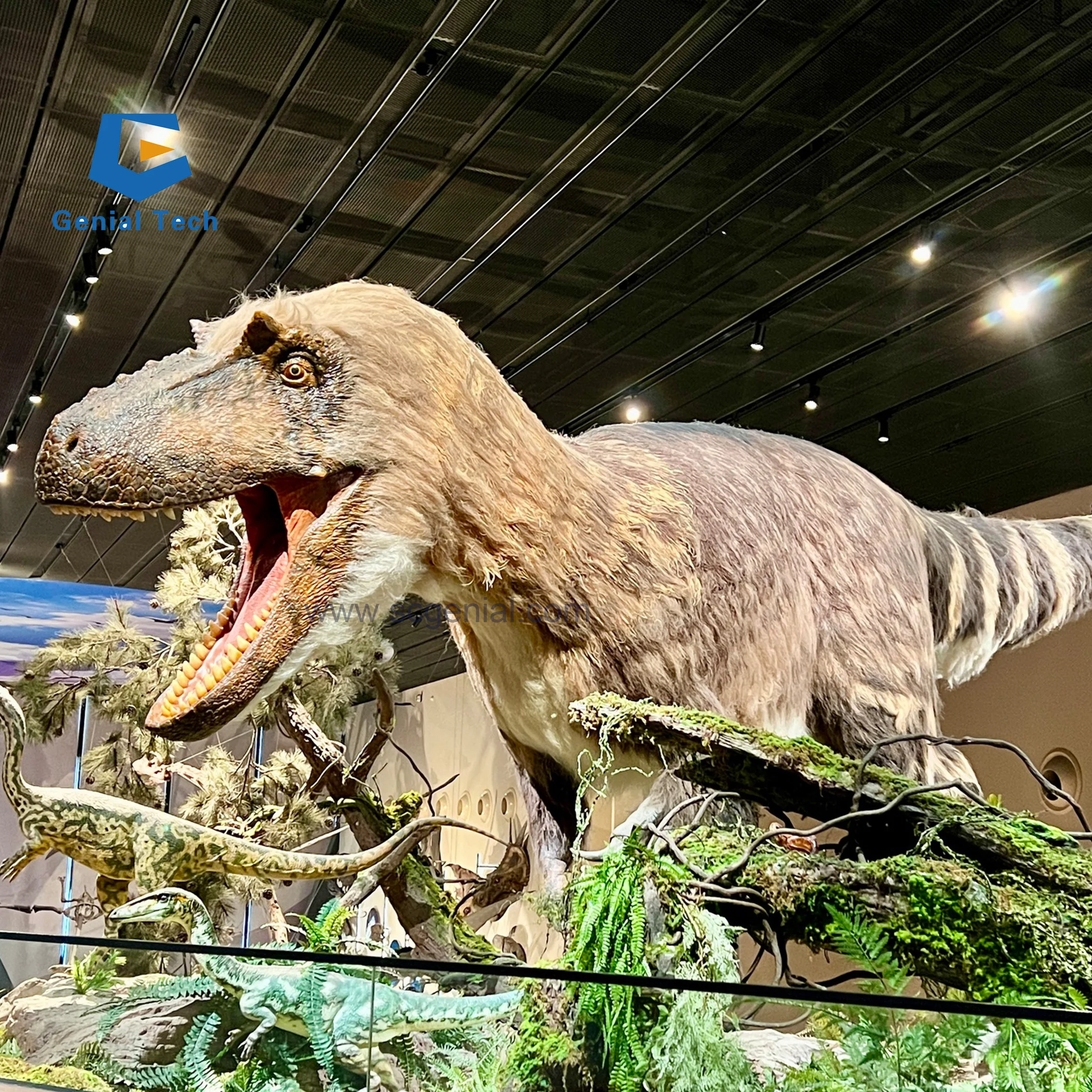 JN-Z24 Lifesize Jurassic Dinosaur World Theme Park Equipment Life Size Real Realistic Animatronic Dinosaur for Sale