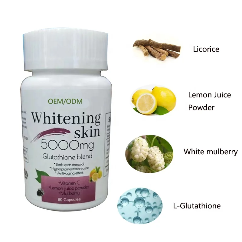Private Label Wholesale whitening capsule skin whitening pills glutathione