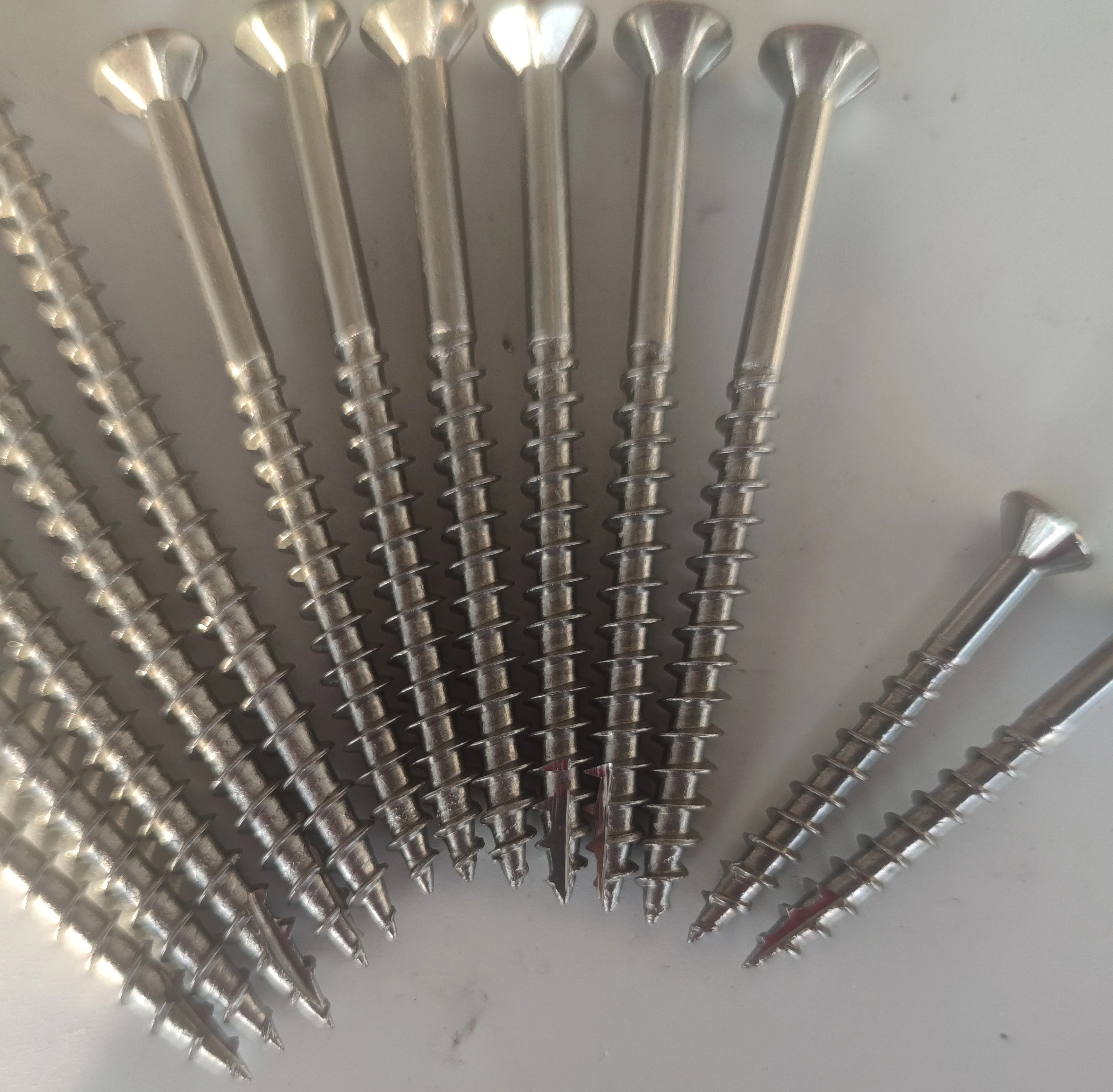 Plain Stainless steel Silver Bugle T17 DECK SCREWS