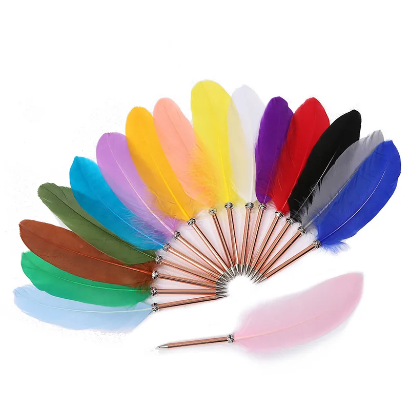 Creative Stationery European Vintage Quill Pen Cheap Business Signature Feather Pen for Gifts Promotional Product