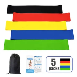 Resistance Bands Set 5pcs/set Expander Band Gymnastics Yoga Training Fitness Bands