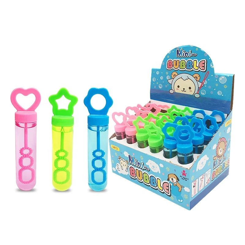 Красочные оптовые наружные игры мини дуя пузырь воздуходувка палочка игрушка пузырь палочка для детей