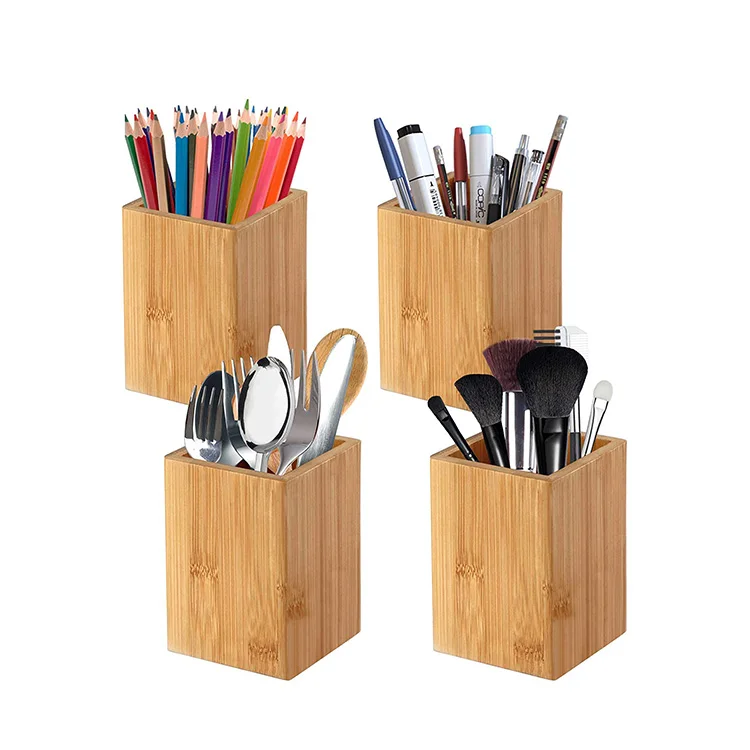  Настольный органайзер из натурального дерева коробка для хранения детский держатель ручек