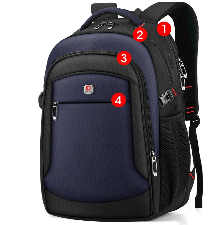 Multifunctional backpack large capacity Men business backpack laptop bag for outdoor high school student school bag