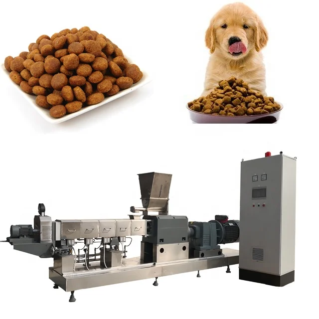 dry pet and dog food making machines plant extruder dog feed production line pet food machine