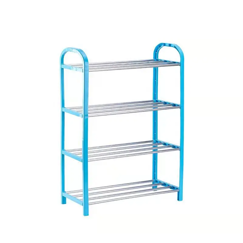 Original Creative Simple Shoe Rack Multi-layer Storage 4-layer Shoe Rack Closet Organizer Metal Iron Plastic Customized
