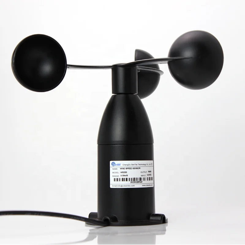 SENTEC WS200 3 cup anemometer tower crane 0-10v wind speed sensor price for agriculture