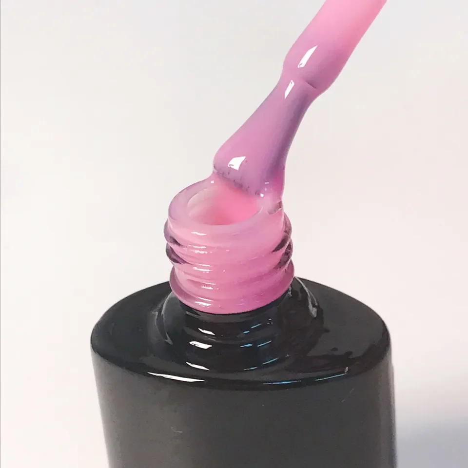 KINNCO French Rubber Base Coat Gel Polish Soak Off UV GEL nail polish OEM Customs Logo 45 colors