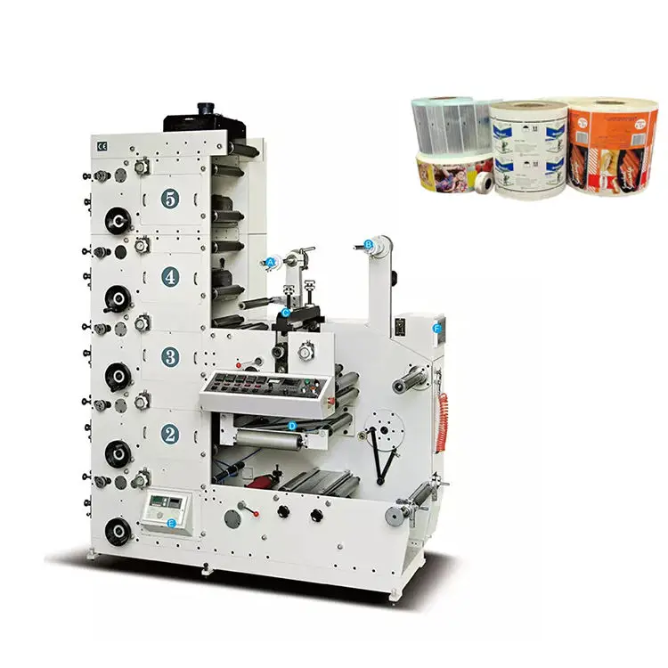 Hot sale low price adhesive tape small 8 color flexo printing machine with UV dryer