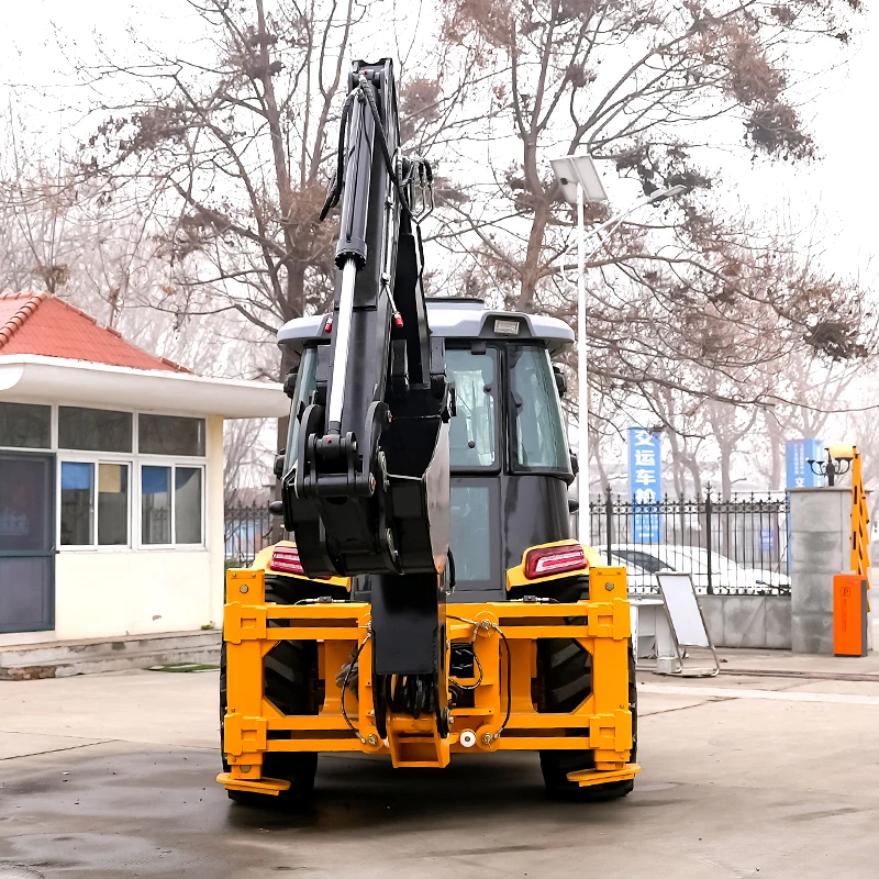 Cheap Wheel backhoe loader CE/EPA Diesel Construction Engineering equipment excavator 4x4 backhoe loader for sale