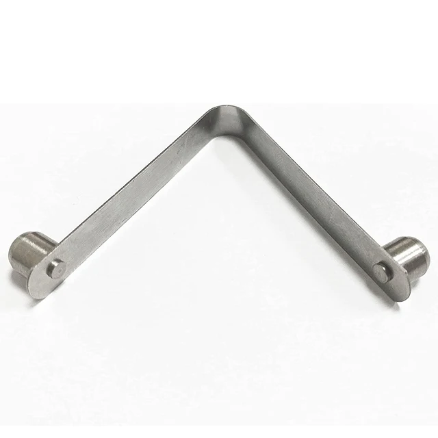 factory production  stainless steel fasteners positioning V shaped button clamp spring clip for lock and tube