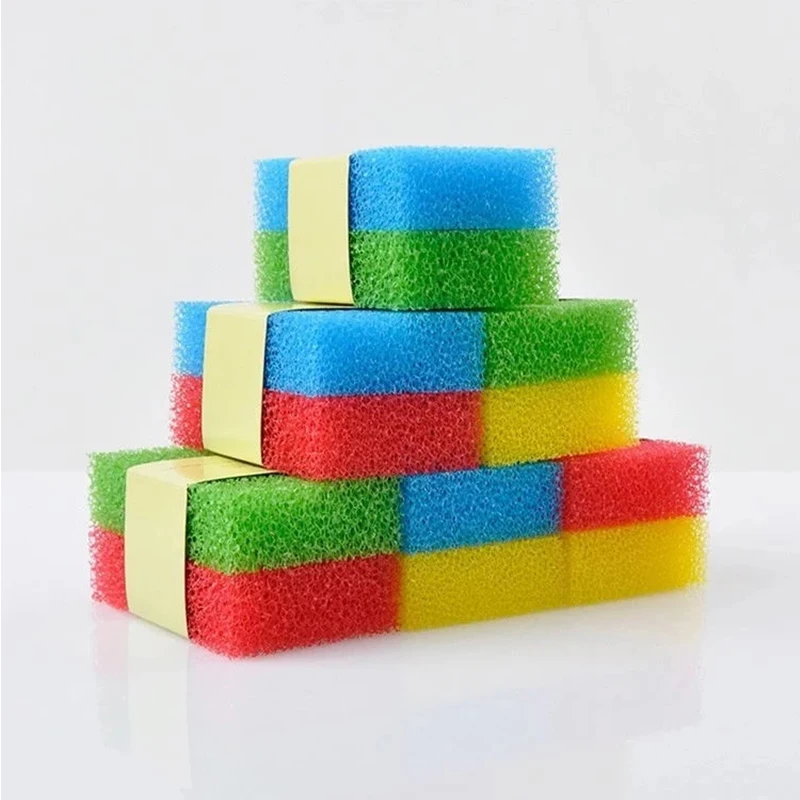 Manufacture  produce yellow colour Stocked Feature and Kitchen Usage household cleaning sponge