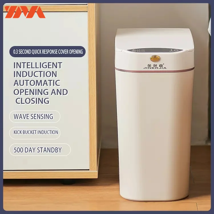 Auto Trash Can Smart Waste Bin Plastic Sensor Trash Eco-friendly Rubbish Trash Can Smart Waste Bins for Home And Office