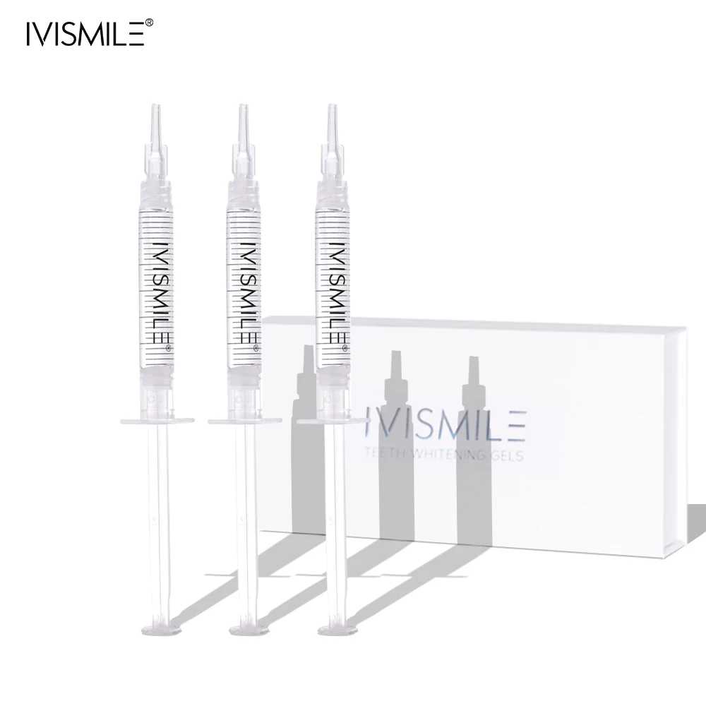 IVISMILE Professional Effective Home Use 35% Carbamide Peroxide Teeth Whitening Syringes Gel Private Label