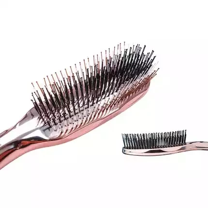 Light Luxury Electroplating Massage Head Hair Comb Large Wide Tooth Comb Air Bag Comb