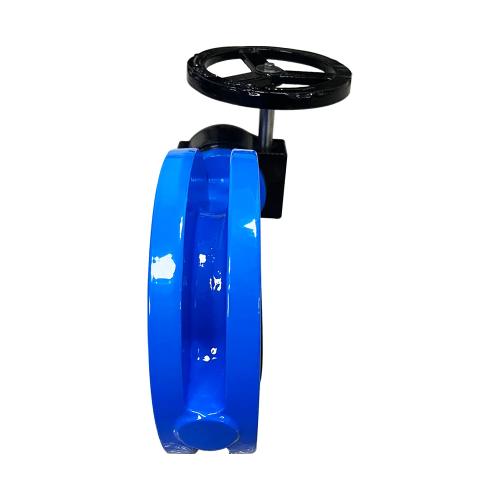 Hot PN10 PN16 DI nickel plate, disc shaft nitrile rubber seat, globe butterfly valve, ductile iron butterfly valvePrice List
