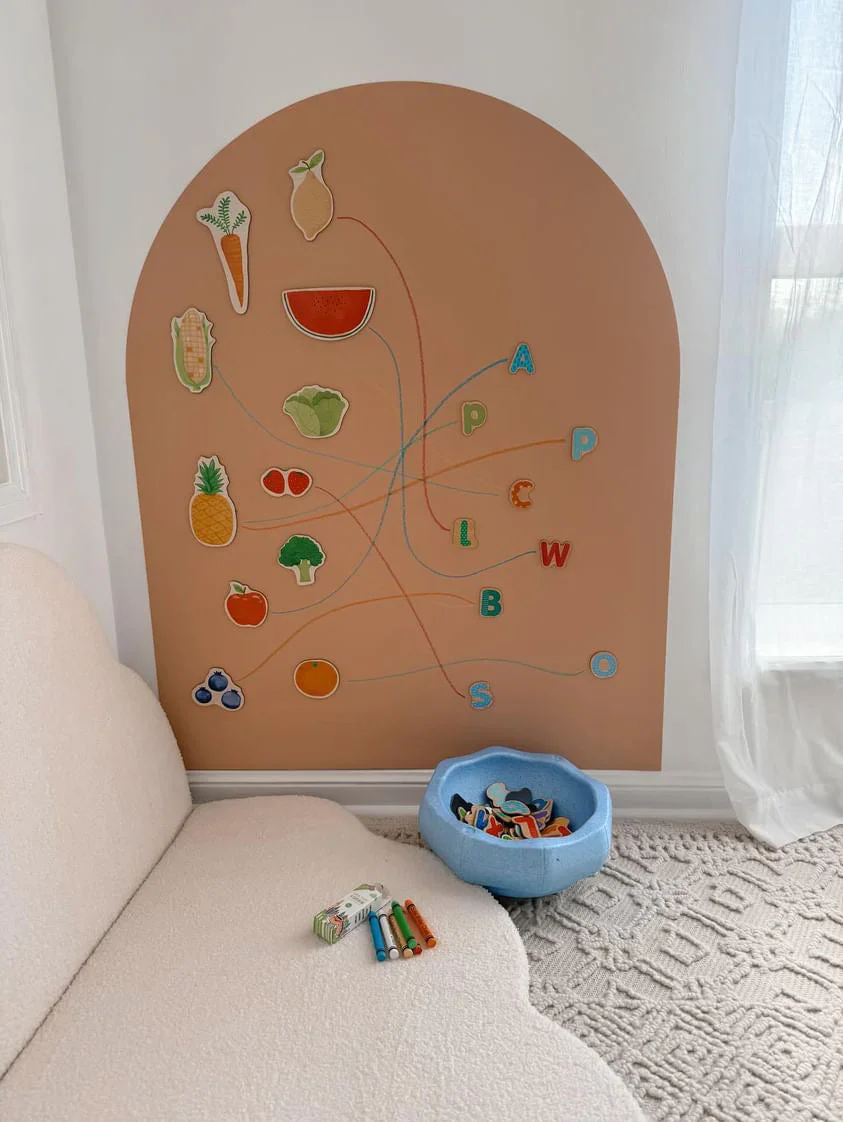 Best Selling Stick Magnets Custom Adhesive Chalkboard Pink Blue Self Adhesive Board Wall Decal for Kids