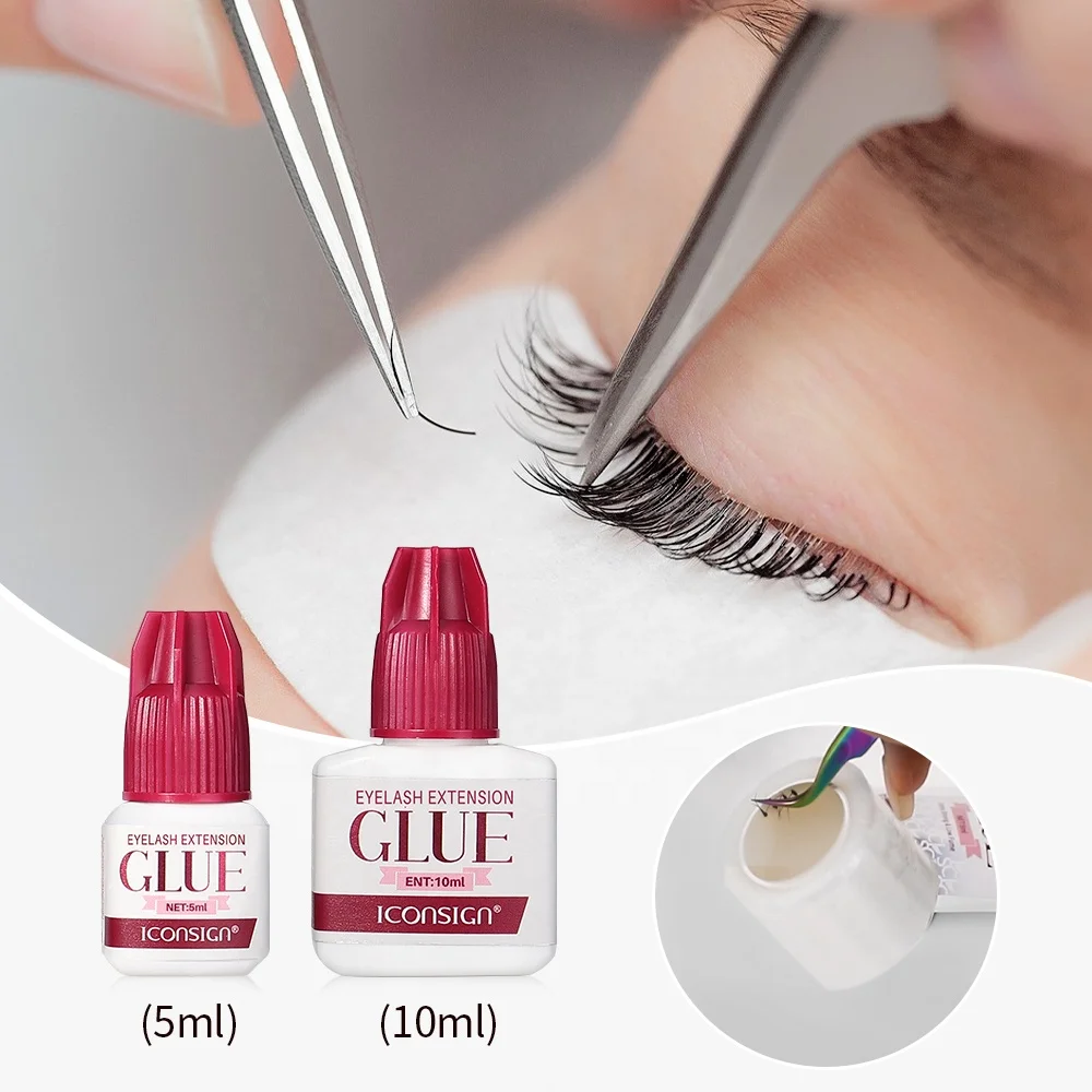 Waterproof 0.3 0.5s Wholesale Fast Dry Eyelash Extension 8 Week Lash Glue Adhesive Strong Hold Black Eyelash Glue Oil Resistant