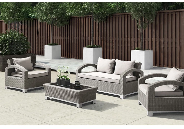Latest design rattan sofa set garden-furniture garten lounge sofa set outdoor sofa set modern for garden