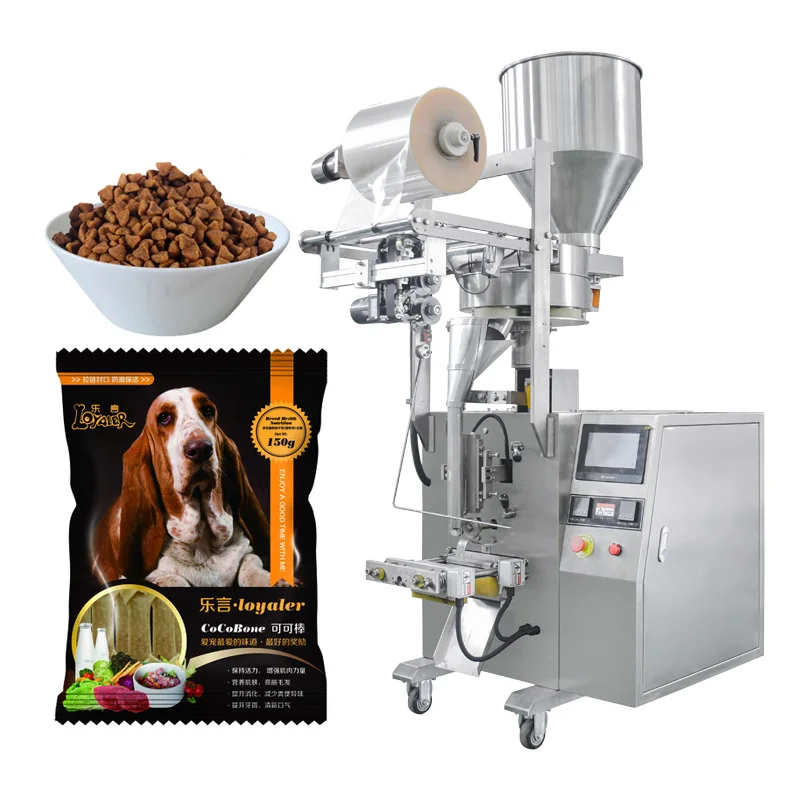 Different kinds of  pet food sunflower seed bag grain soyabean gummy bear packaging packing machine