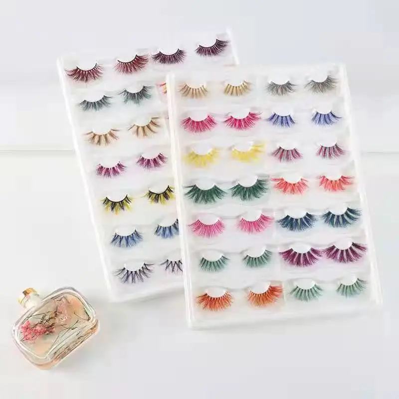 Natural Looking Colorful Party Eyelashes Factory Wholesale with Private Logo