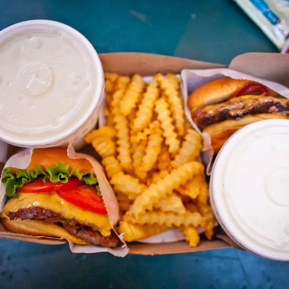 Taco Packaging Burger Box Waxed Kraft Food Hot Dog French Fry Fries Carton Card Paper Custom Design for Take Out Disposable