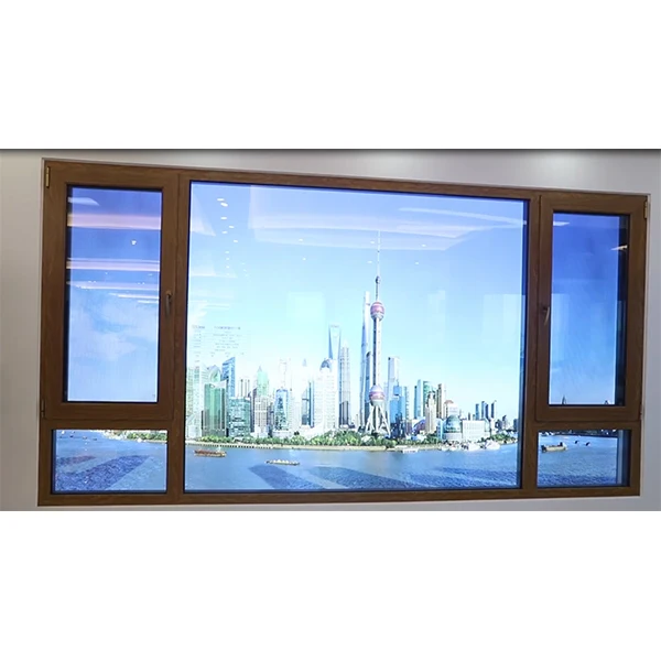 Windows casement with glass windows aluminum profile french window models
