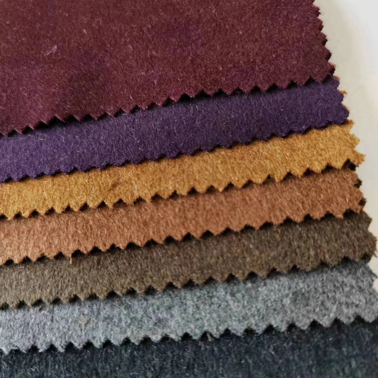 50Wool 400g/m single side woolen flannel flannel suede autumn and winter wool coat factory direct clearance stock