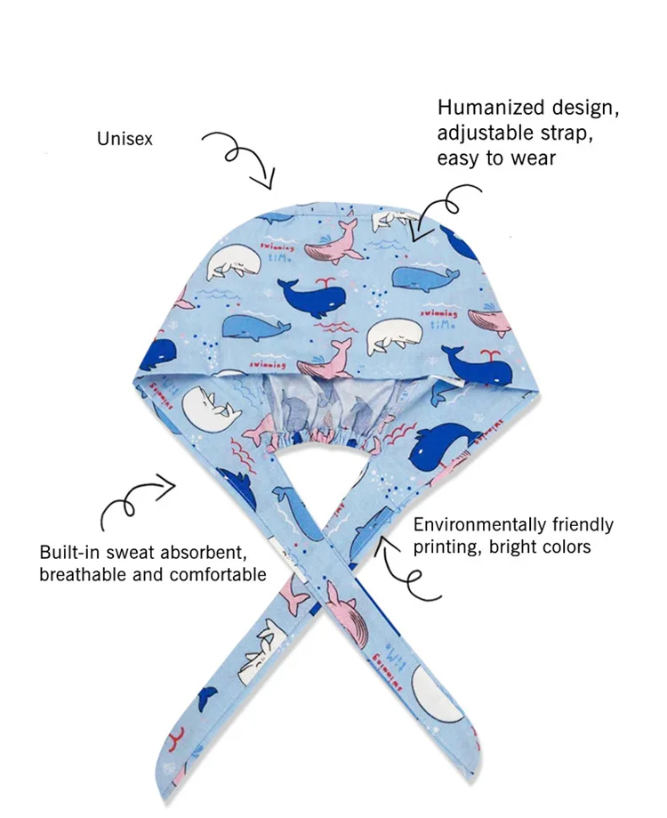 Fashion Working Cap Nursing Scrub Hat With Great Price Anti-hair  Household Cooking Hat