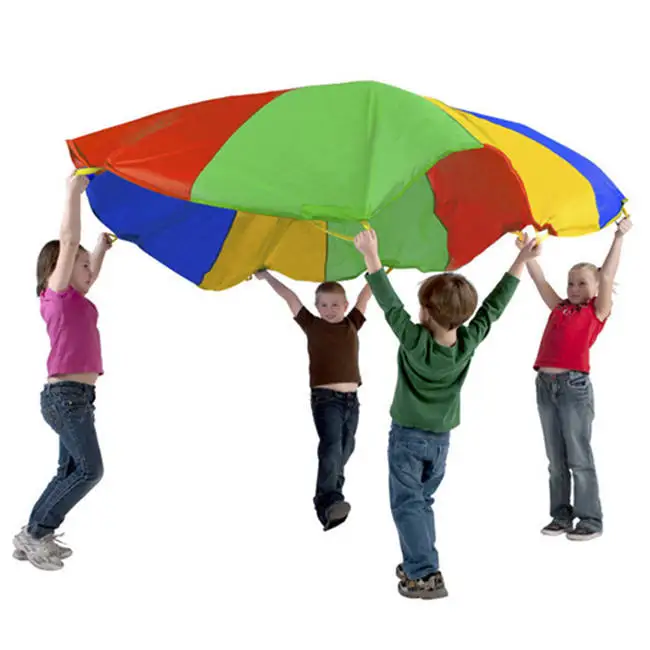 ActEarlier play umbrella rainbow parachute toy tent game kindergarten children outdoor playground Rainbow Play Parachute