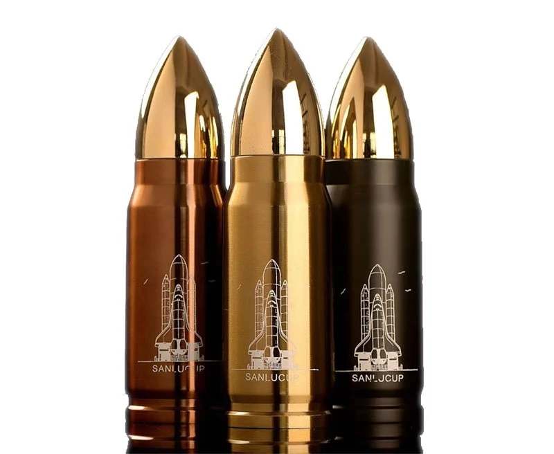 Creative hot sale 500ml bullet thermos coffee travel mug stainless steel insulation cup
