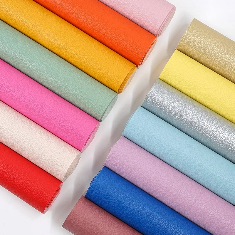 Thick 1mm Raw Material Artificial Rexine Synthetic Leather Shoe Materials PVC Fabric Leather for Shoes to Make Shoes Bags