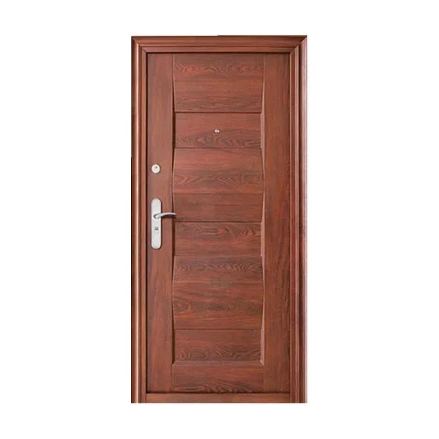 Morden Design Cold Rolled Steel Entry Door Security Stainless Steel Door For House Residential