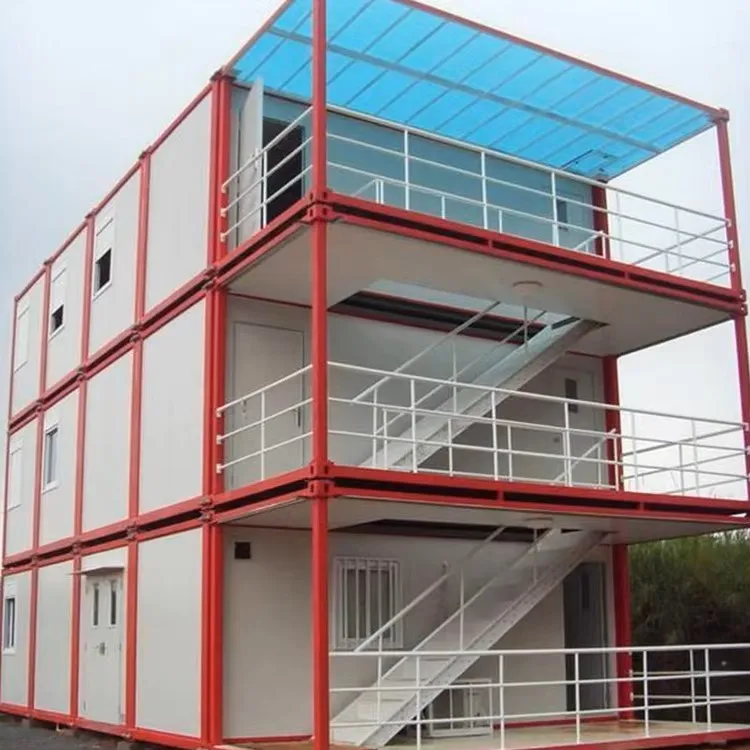 Large Prefab EPS House with Three Layers for Home or Bathroom Construction Site Dormitory Container House