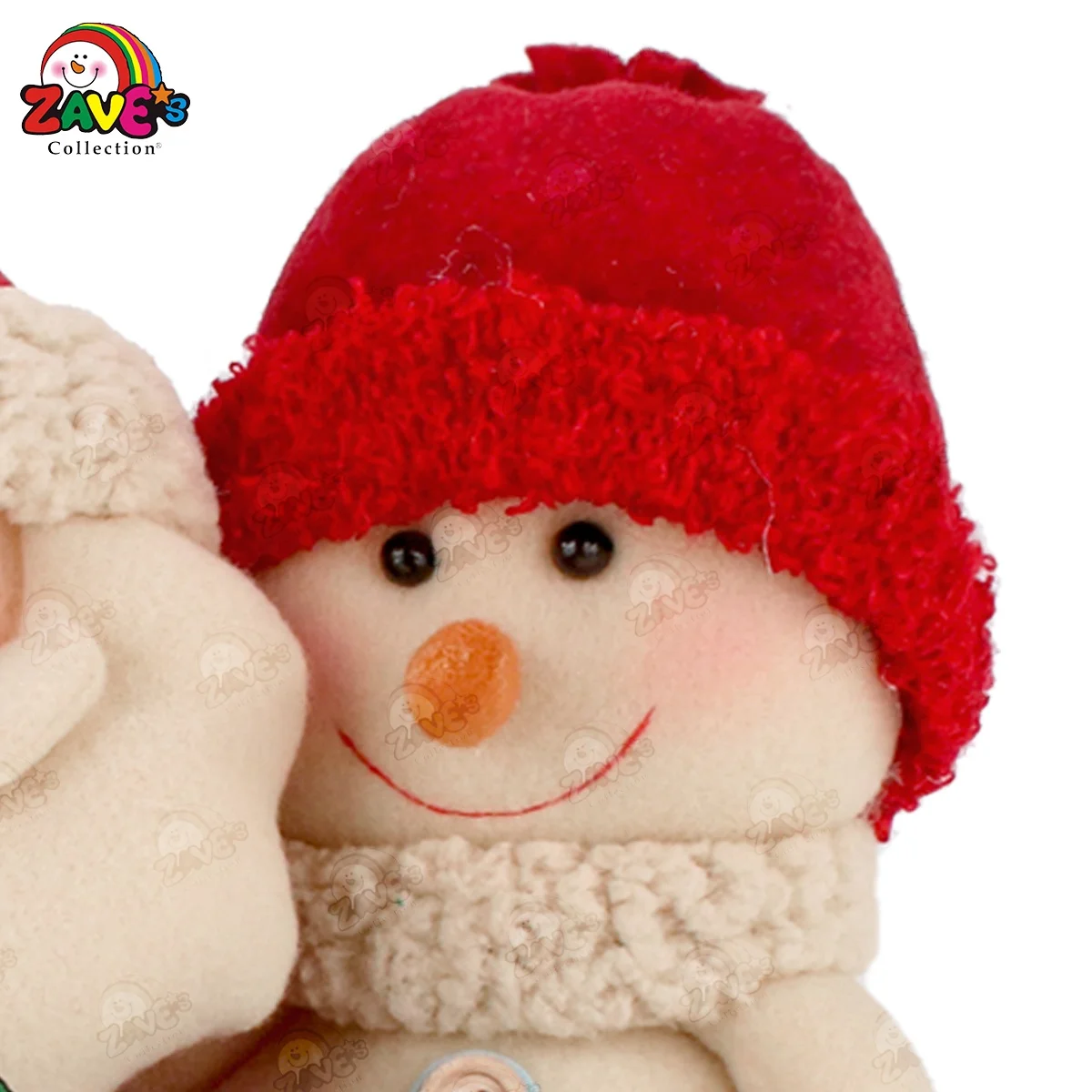 Zaves Hug Snowman Santa Desktop Decoration with Sign Pine Snowflake Winter Indoor Plush Holiday Supplies christmas