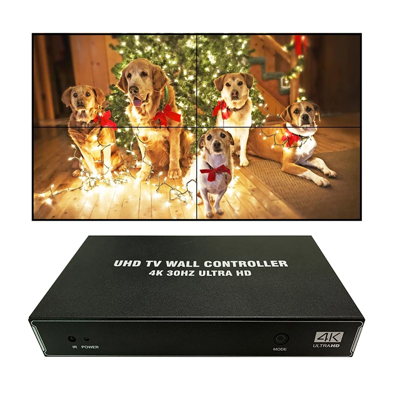 video wall control 1X2 1x3 1x4 2x2  2x3 3x2 3x3 USB VGA HDM I DVI TV video wall splice processor