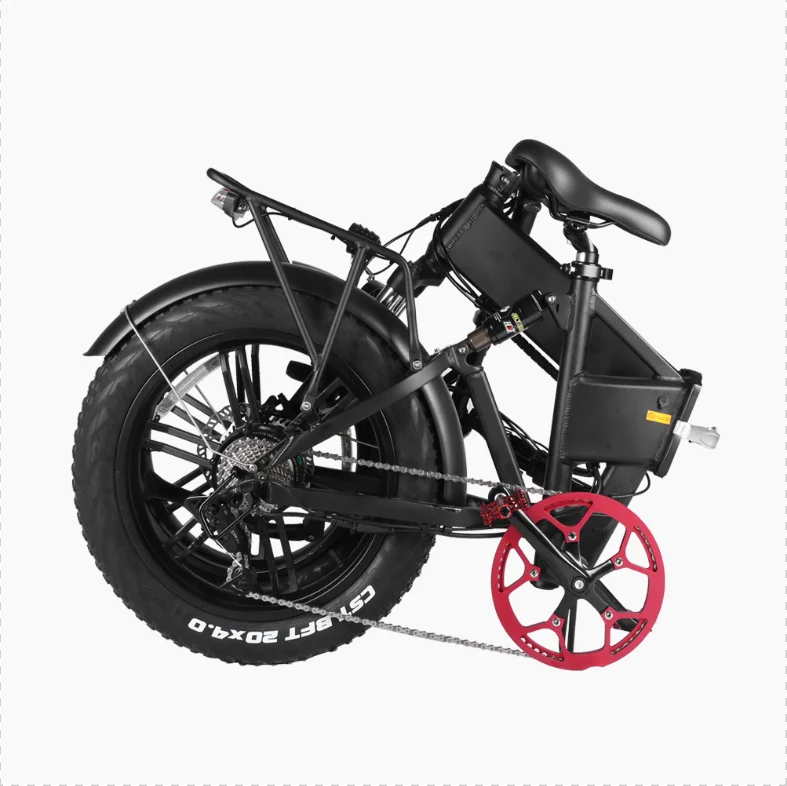  Электрический цикл Складная Байк способный преодолевать Броды 48V 750W Интегрированный задний мотор для центрального движения литиевая батарея 17.5ah 20-дюймовый электрический велосипед с Crusier режим