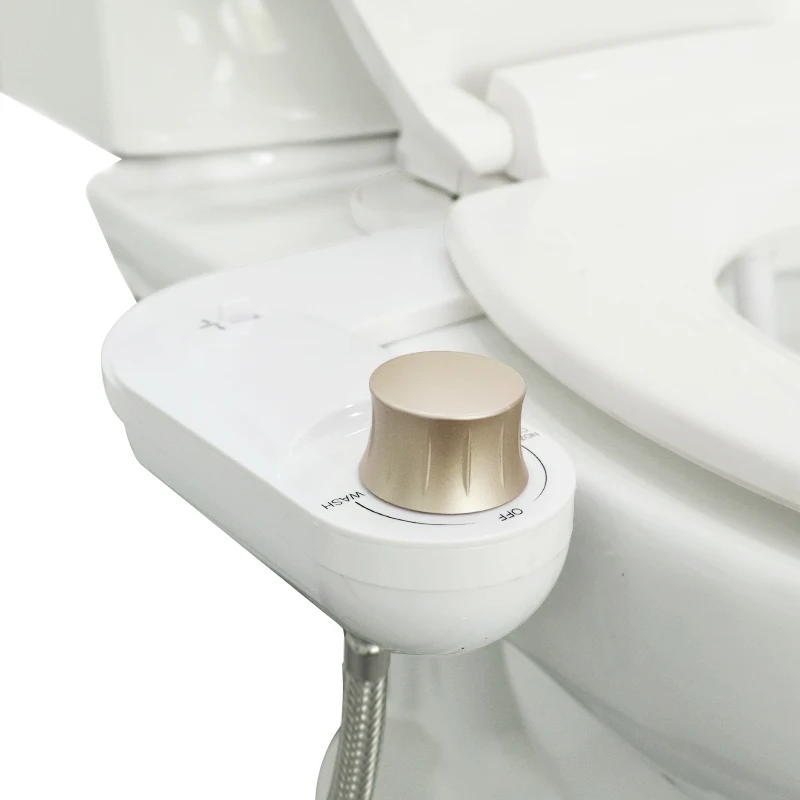 Cold Water Ultra-Slim Bidet Manual Adjustable Nozzle Toilet Bidet Attachment