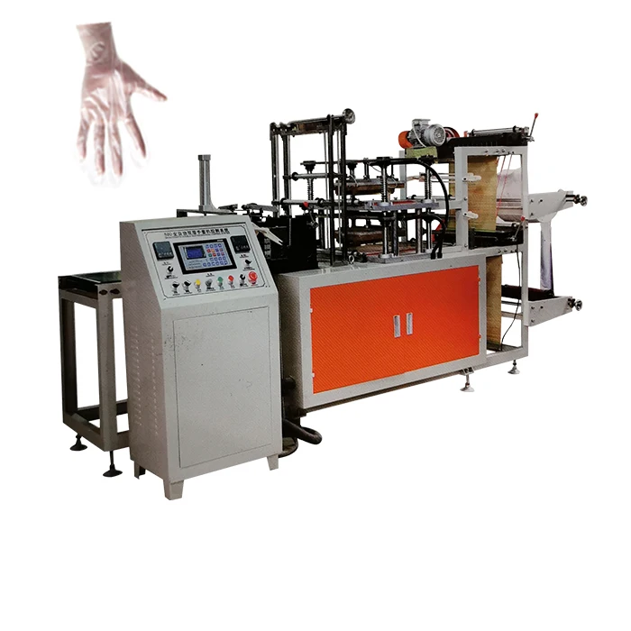 Самые популярные hdpe перчатки складные прозрачные пластиковые PE полиэтилен перчатка делая машину