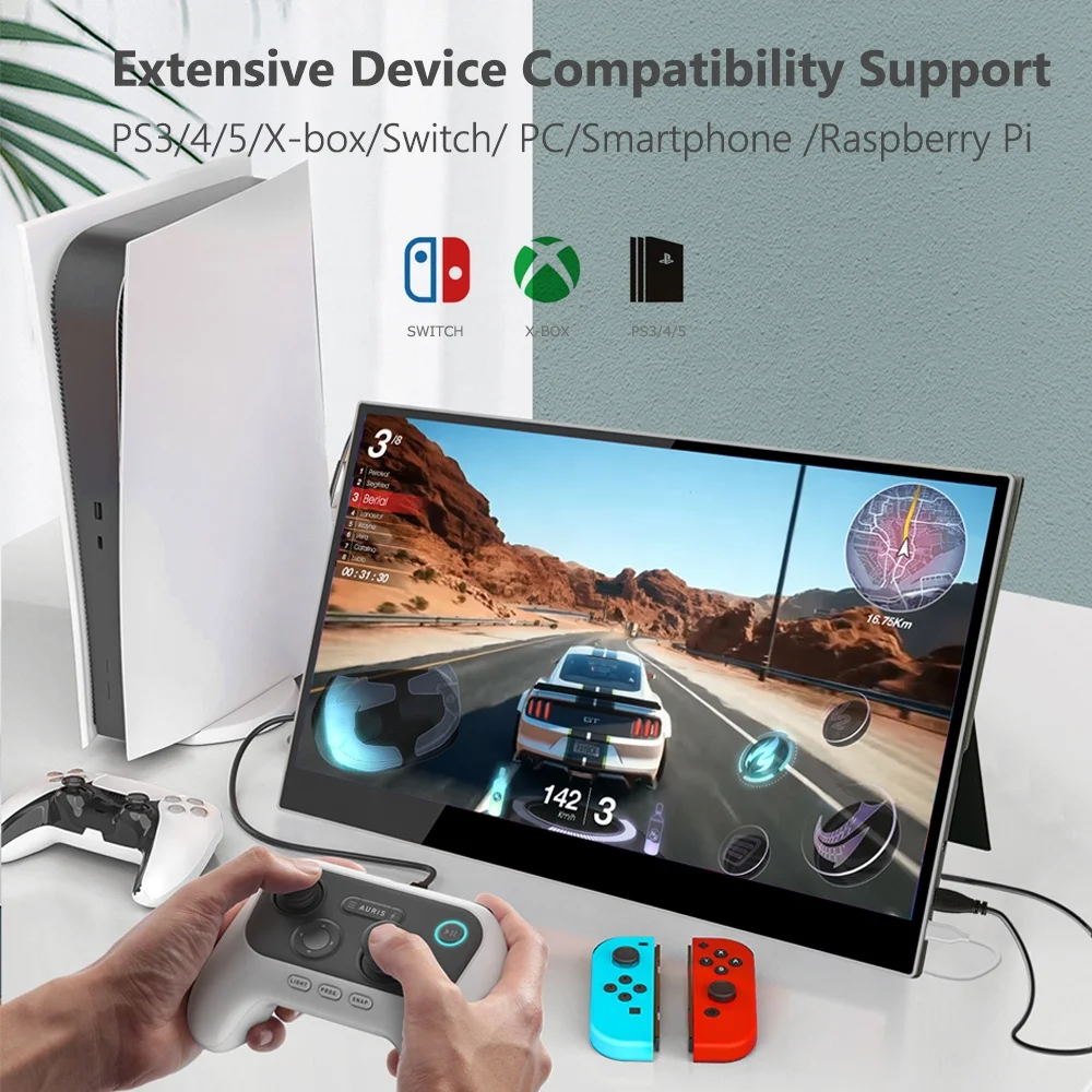 15.6 inch Touch Screen Portable Monitor 4k Laptop Gaming Monitor with Type-C connect with Phone Laptop