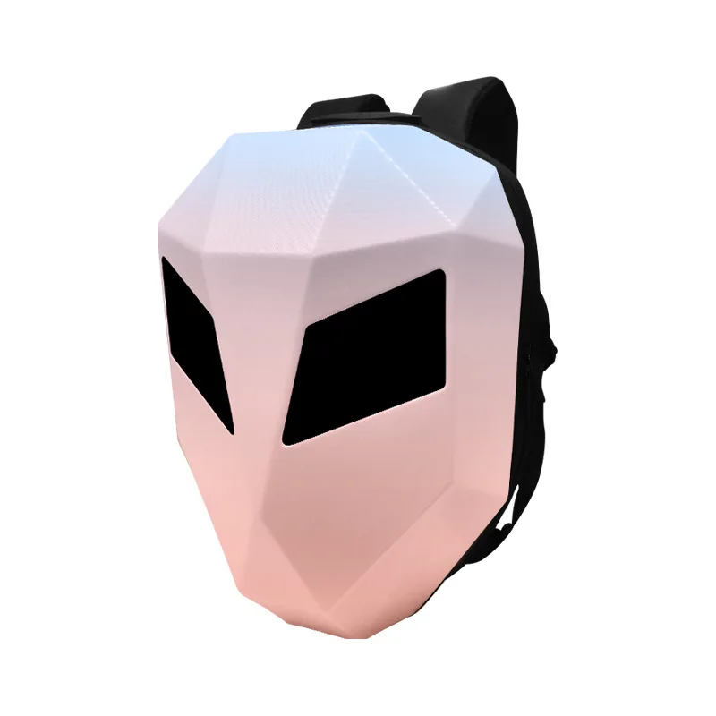 loy Iron Man Cool LED biker Backpack Sports personality DIY Knight helmet