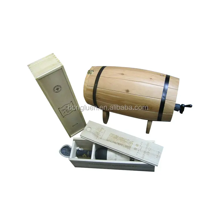 Natural Handcraft Antique Cask Original Oak Pine Wooden Barrel for Wine Beer Storage