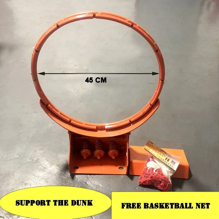 49inch Overhang Height Adjustable Basketball Hoop Stand 200*300mm Square Pipe Inground Basketball System For Adults